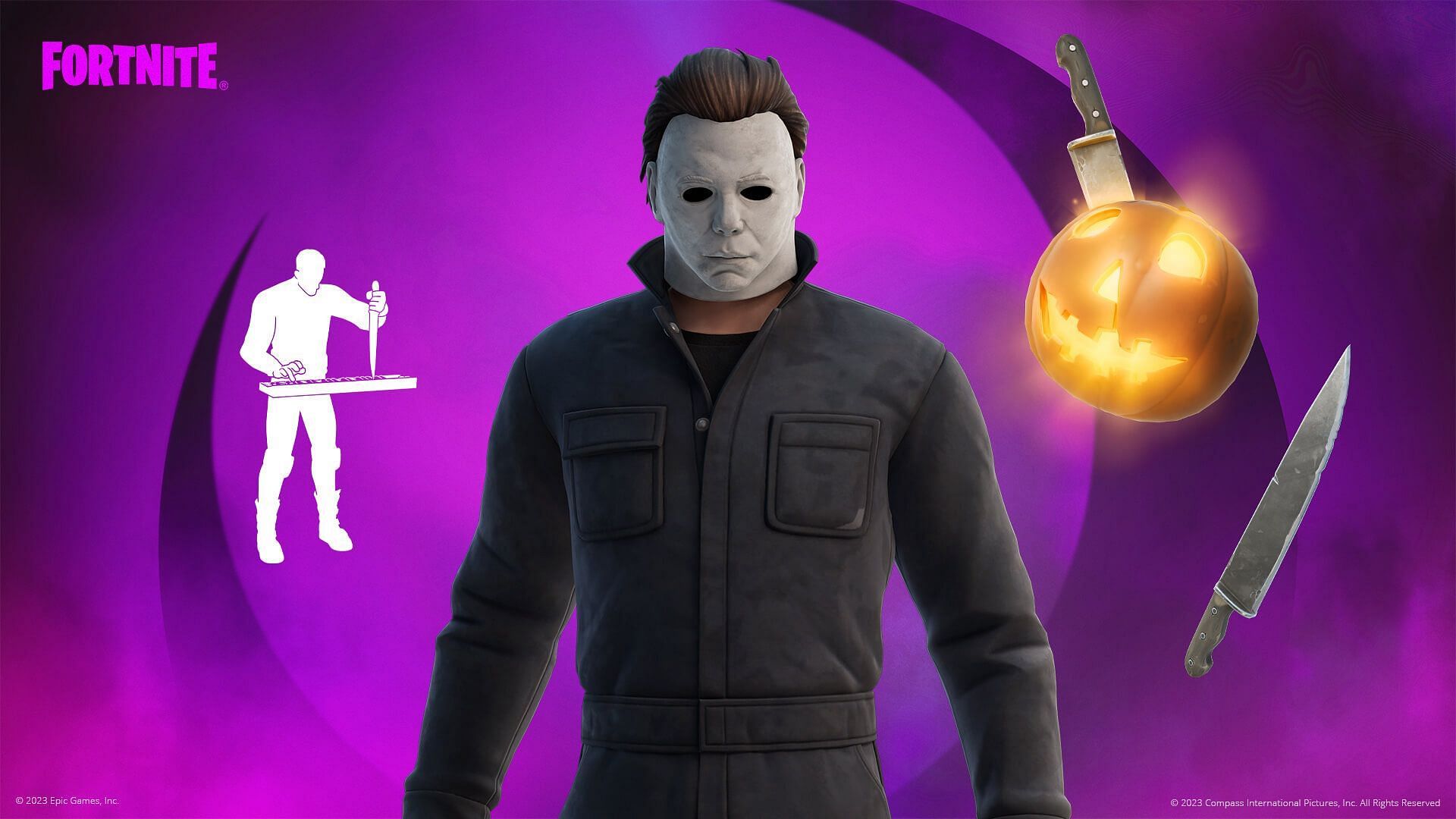 The Michael Myers (Halloween) skin is now in Fortnite (Image via Epic Games)