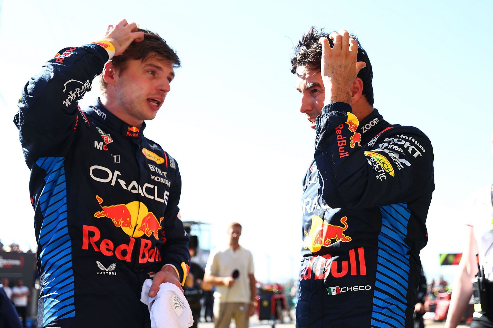 Max Verstappen [L[ Sergio Perez [R] (Image Source: Getty)