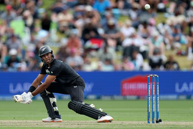 Rachin Ravindra cops a nasty blow on the face while attempting a catch in PAK vs NZ 2025 ODI tri-series opener [Watch]