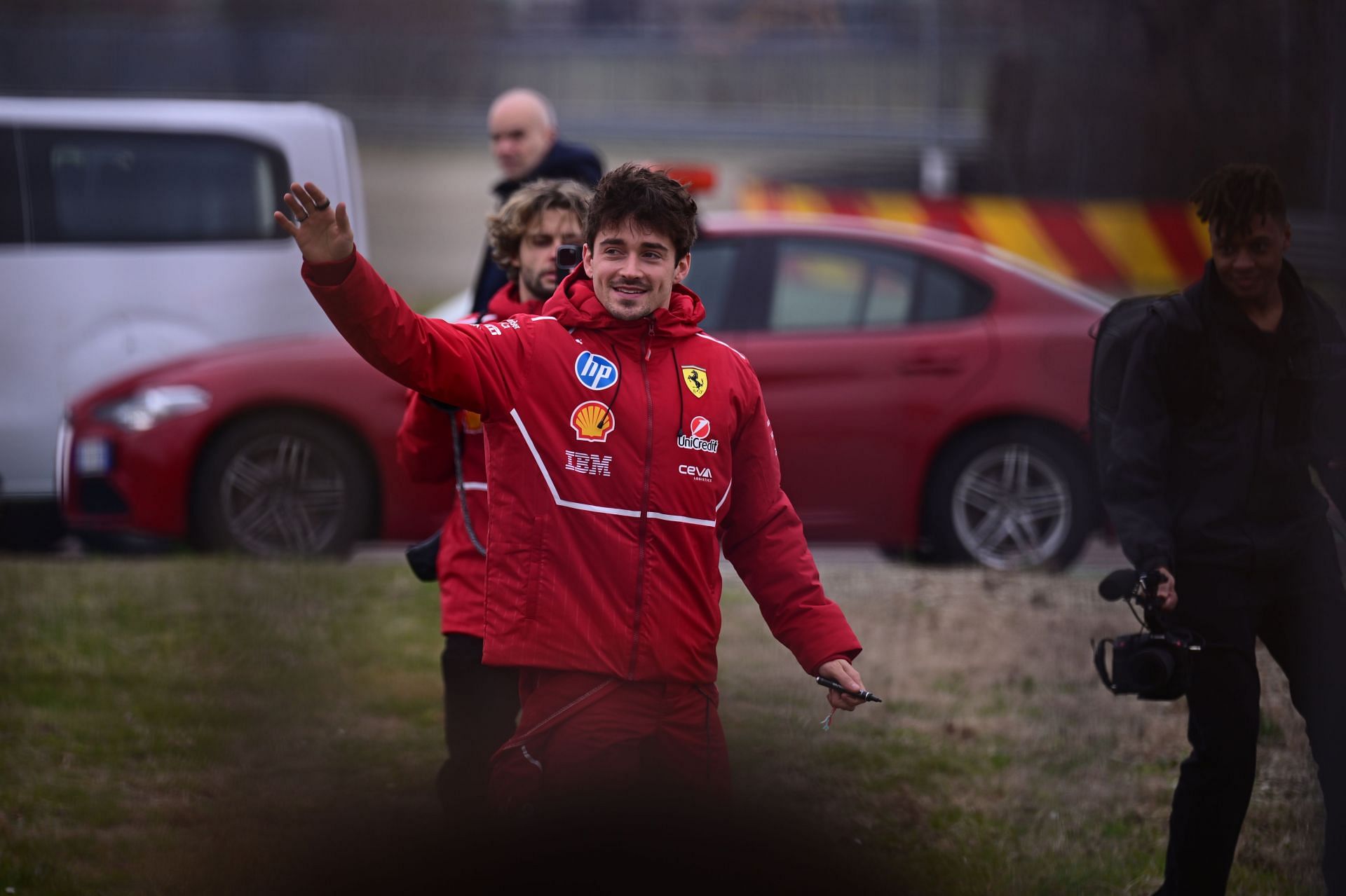 Charles Leclerc during the first day of the new SF-25 car at Fiorano Circuit- Source: Getty