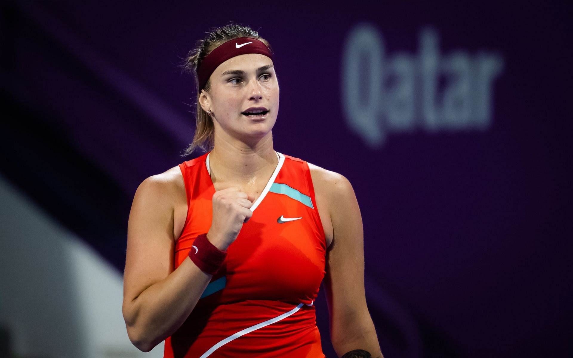 Sabalenka at the 2022 Qatar Open [Image Source: Getty Images]