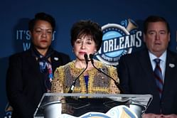 Saints billionaire owner Gayle Benson calls new head coach 'Ellen Moore' in name slip