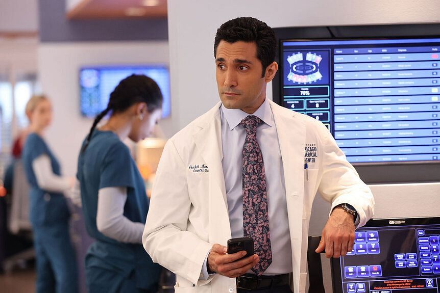 Dr. Crockett Marcel (Dominic Rains) appears in Chicago Med Season 9 Episode 12 - (Image via NBC)