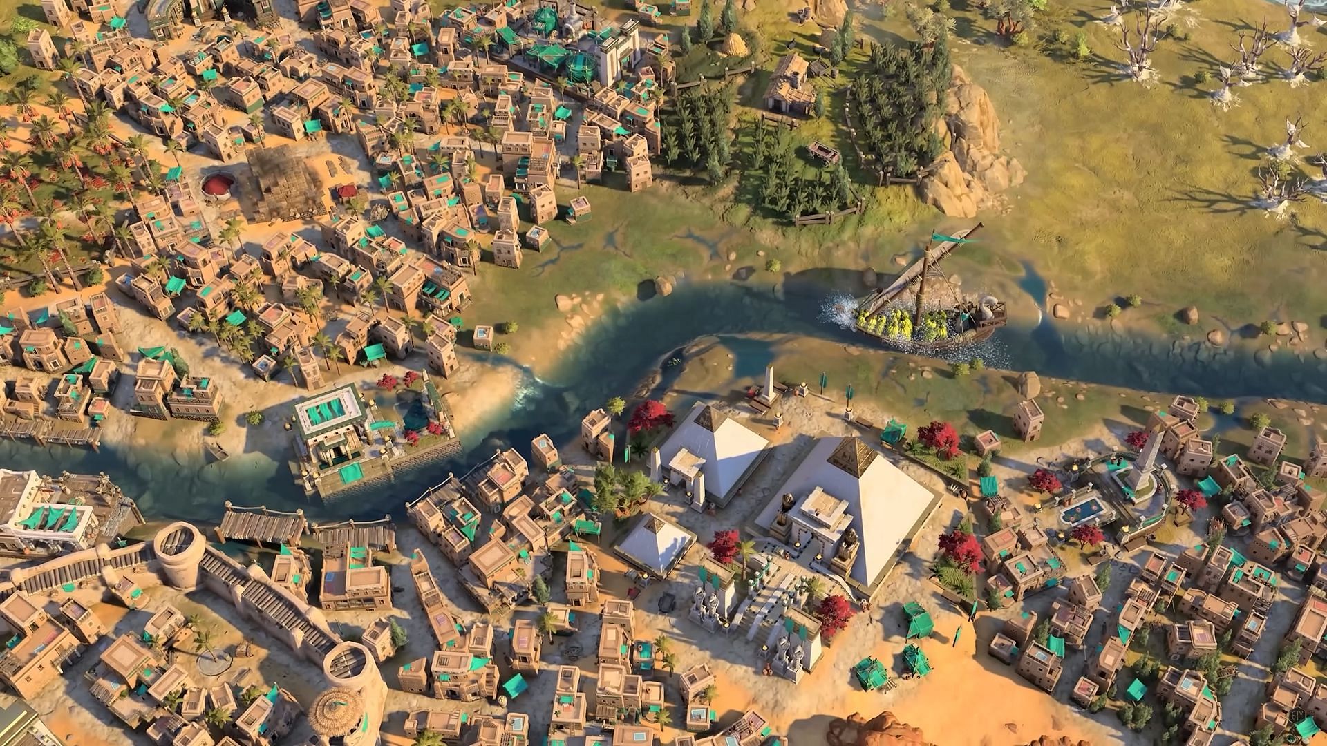 Having a Port in Civilization 7 will allow you to dominate the sea (Image via 2K Games)