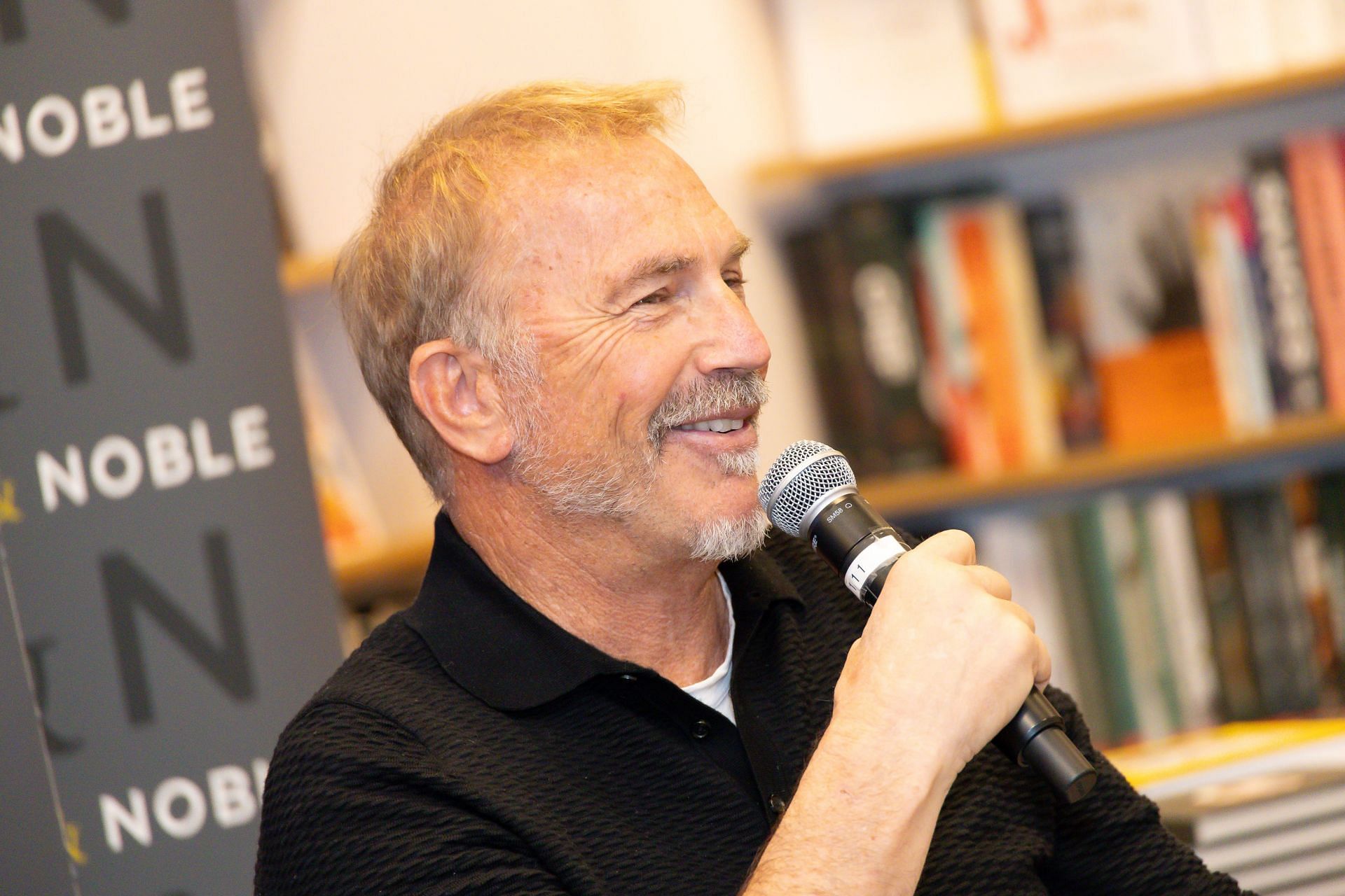 Kevin Costner discusses the photography book &quot;The Great Horizon: Photographing Kevin Costner&#039;s American Saga&quot; at Barnes &amp; Noble The Grove (Image via Getty)