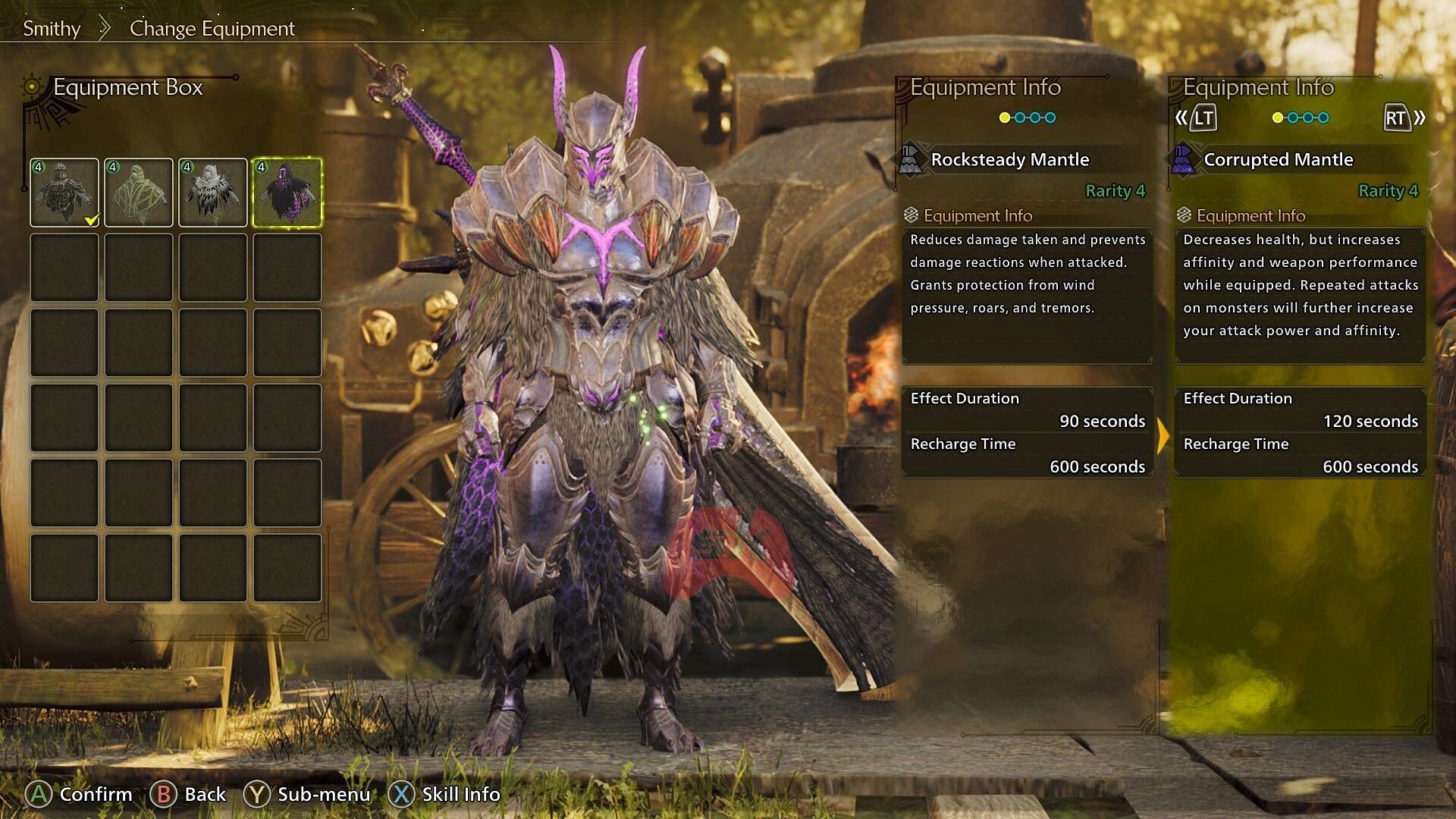 Corruption Mantle in Monster Hunter Wilds (Image via Sportskeeda Gaming, Capcom)