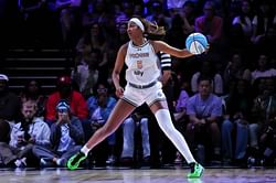 "Damn she a whole giraffe" - WNBA fans stunned over Angel Reese towering everyone as Sky star steals the show at Super Bowl weekend