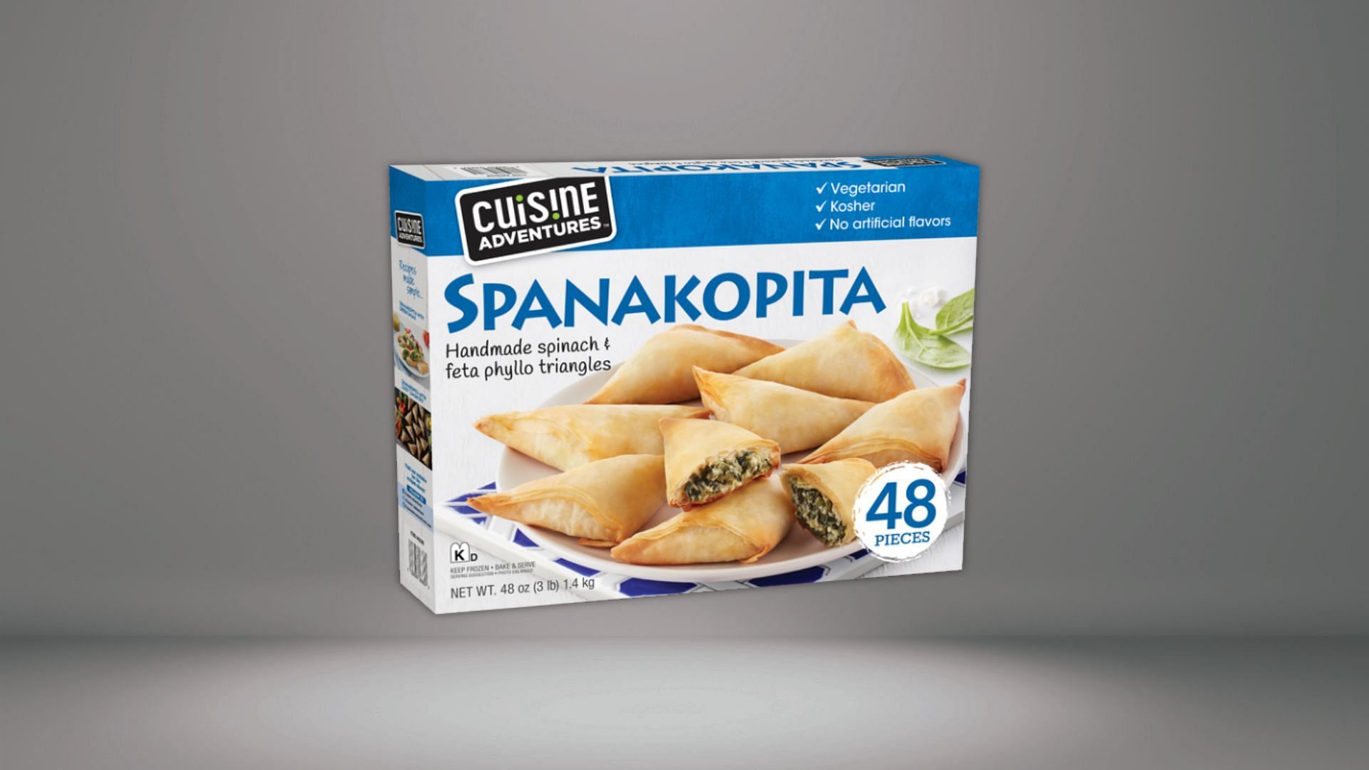 Cuisine Adventures Spanakopita is a frozen appetizer (Image via Costco)