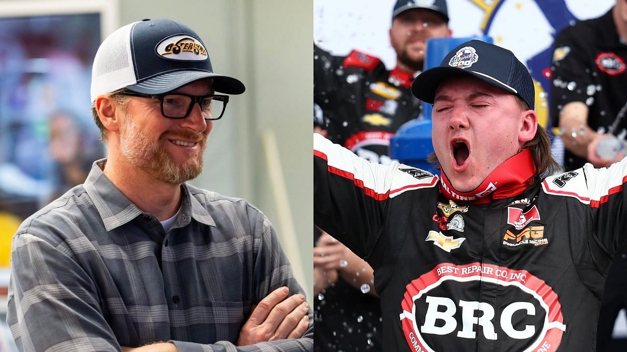 Dale Earnhardt Jr. and Brenden Queen