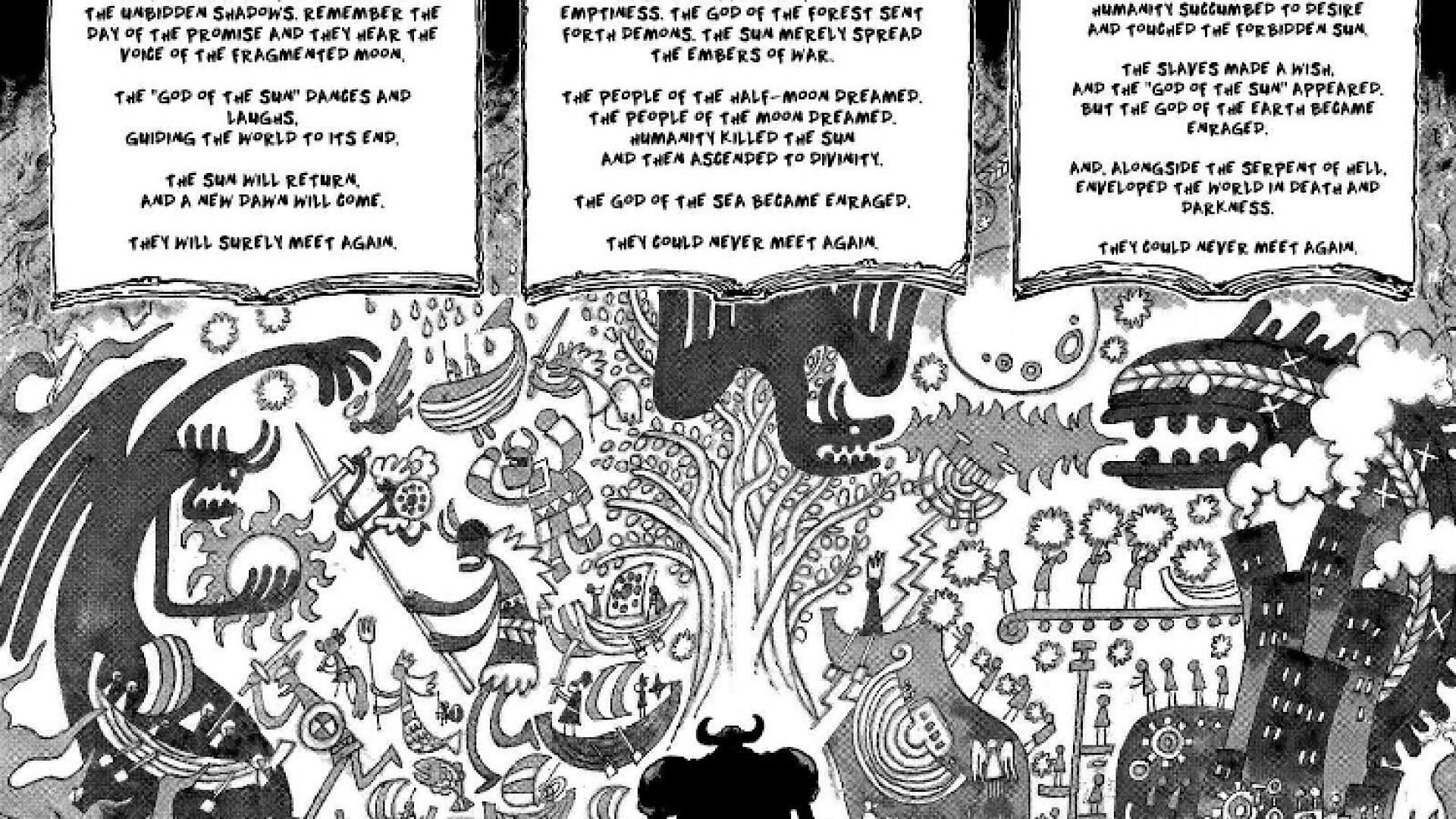 The mural shown in Chapter 1138 (Image via Shueisha)