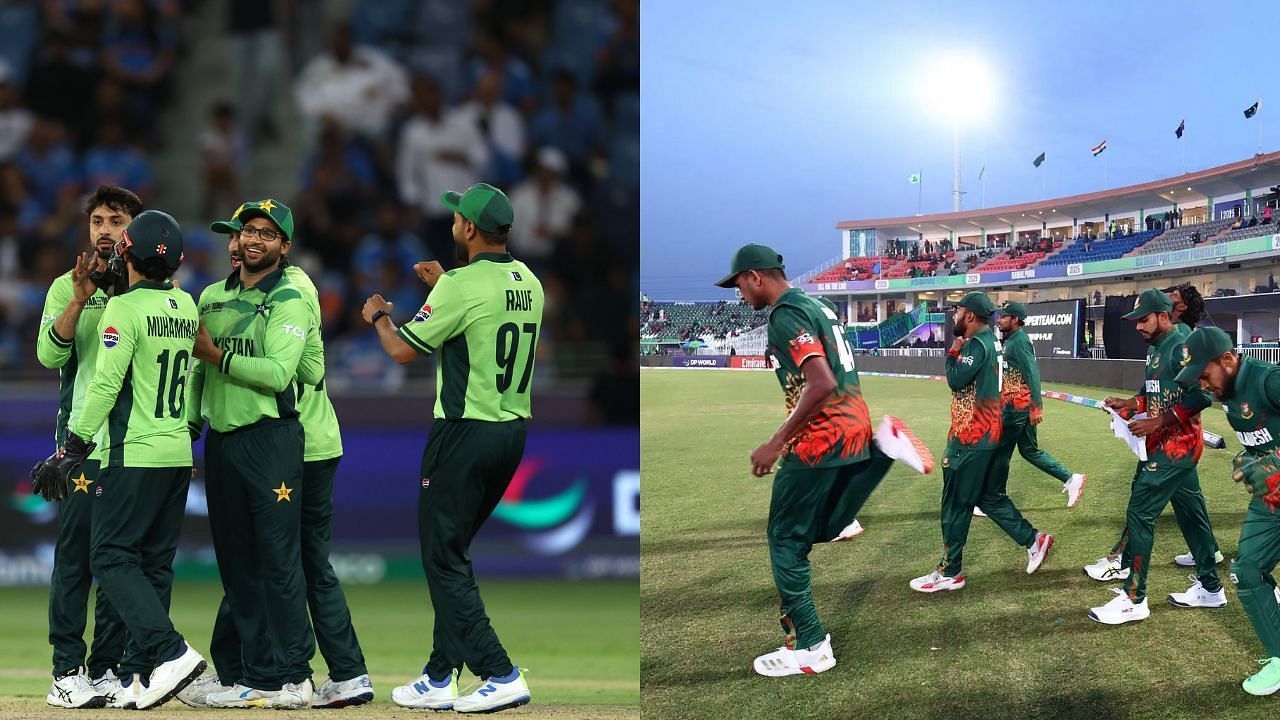 पाकिस्तान और बांग्लादेश (Photo Credit: X/@TheRealPCB, Getty)