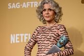 Jane Fonda delivers fiery SAG Awards speech on unions and empowerment