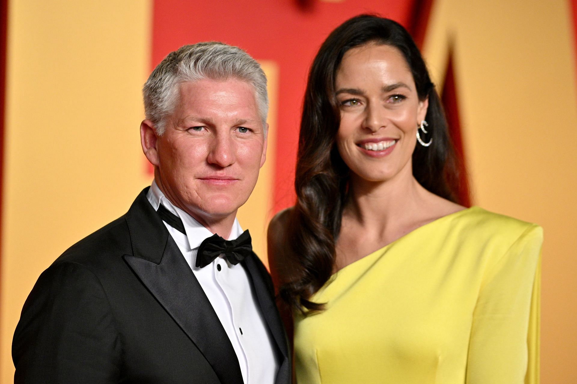 Ana Ivanovic (right) with husband Bastian Schweinsteiger (Source: Getty)