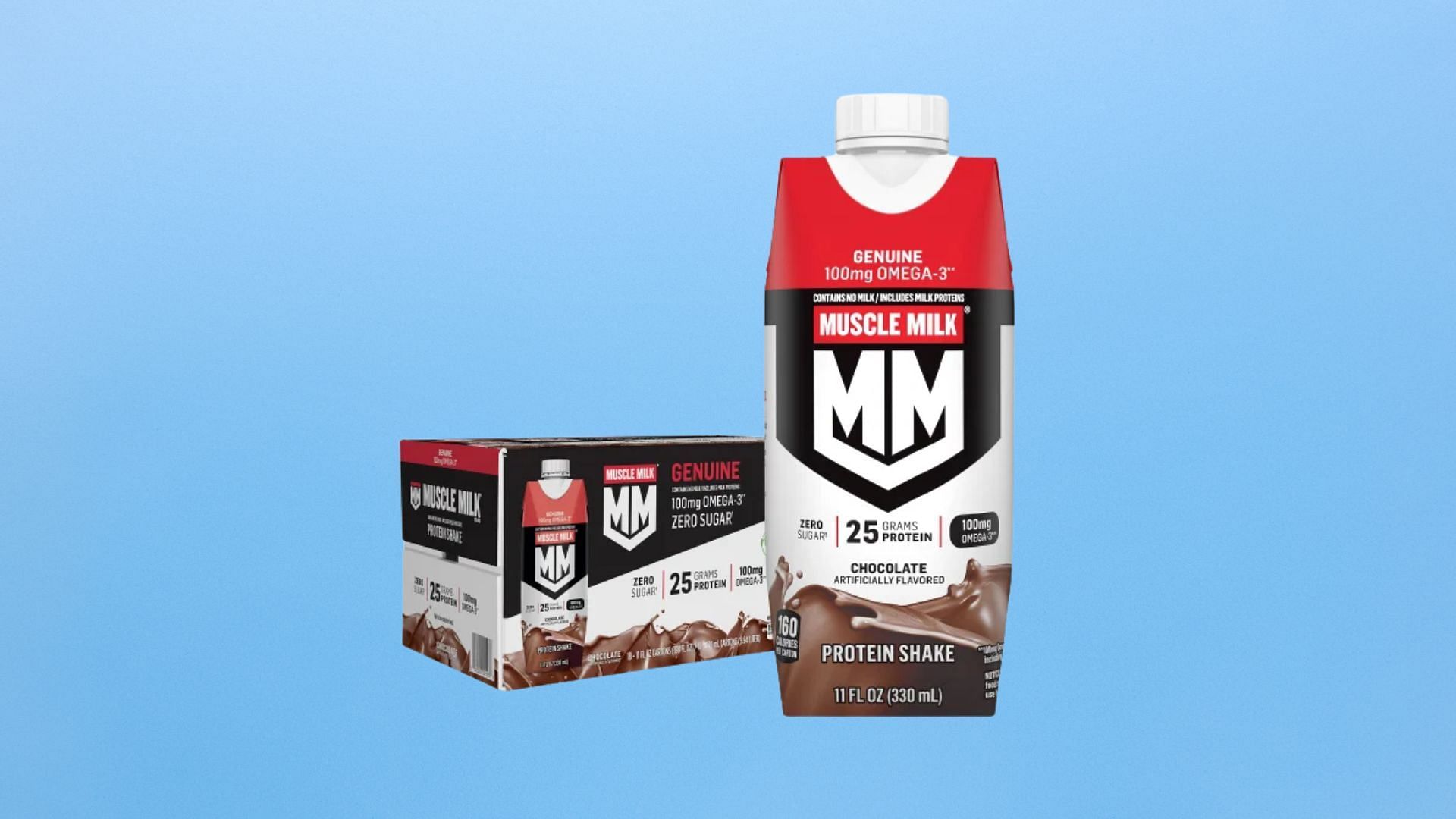 Muscle Milk Genuine Protein Shakes has $5 off in warehouse and online (Image via Costco)