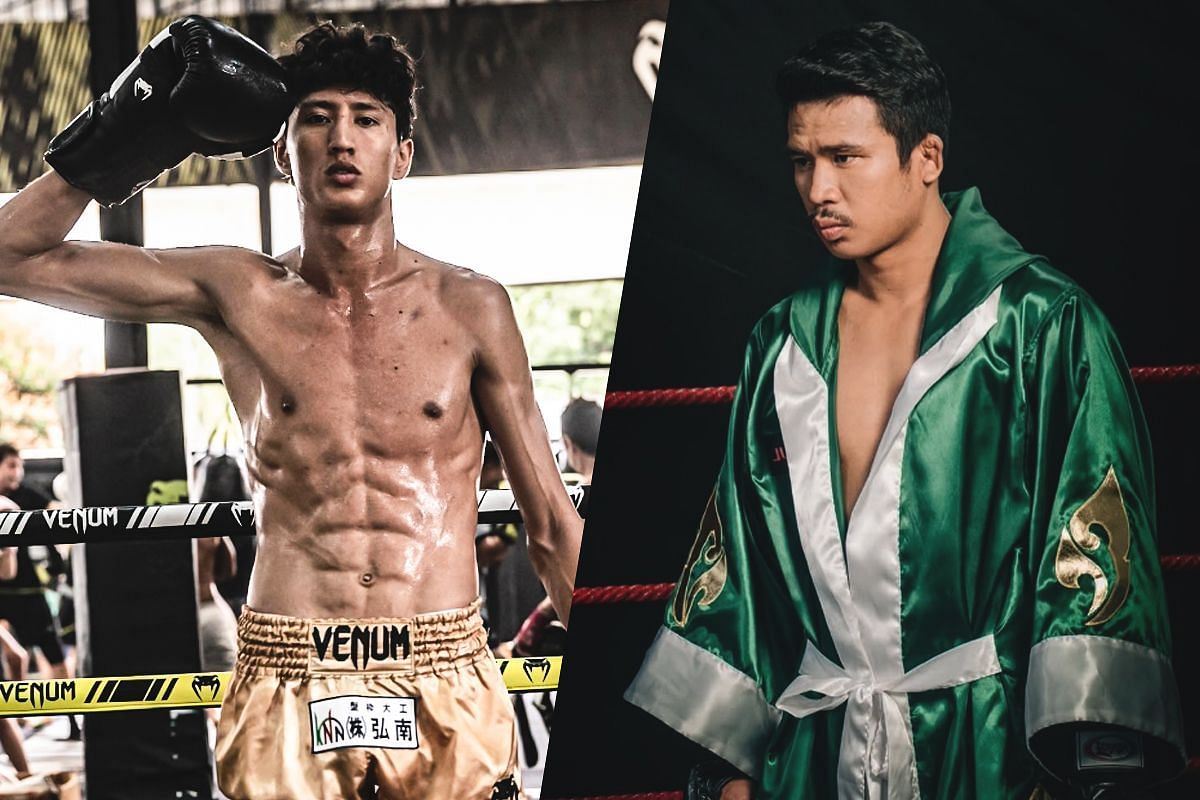 Nabil Anane (left) Superlek (right) [Photos via: ONE Championship]