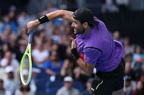 Berrettini in action at the 2025 Australian Open - Source: Getty