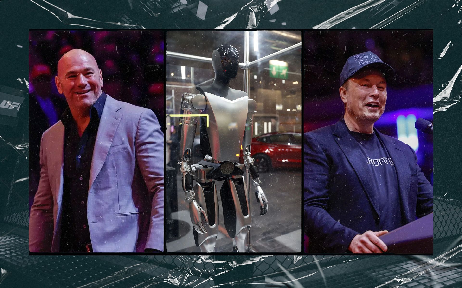 Dana White (left) weighs in on Elon Musk