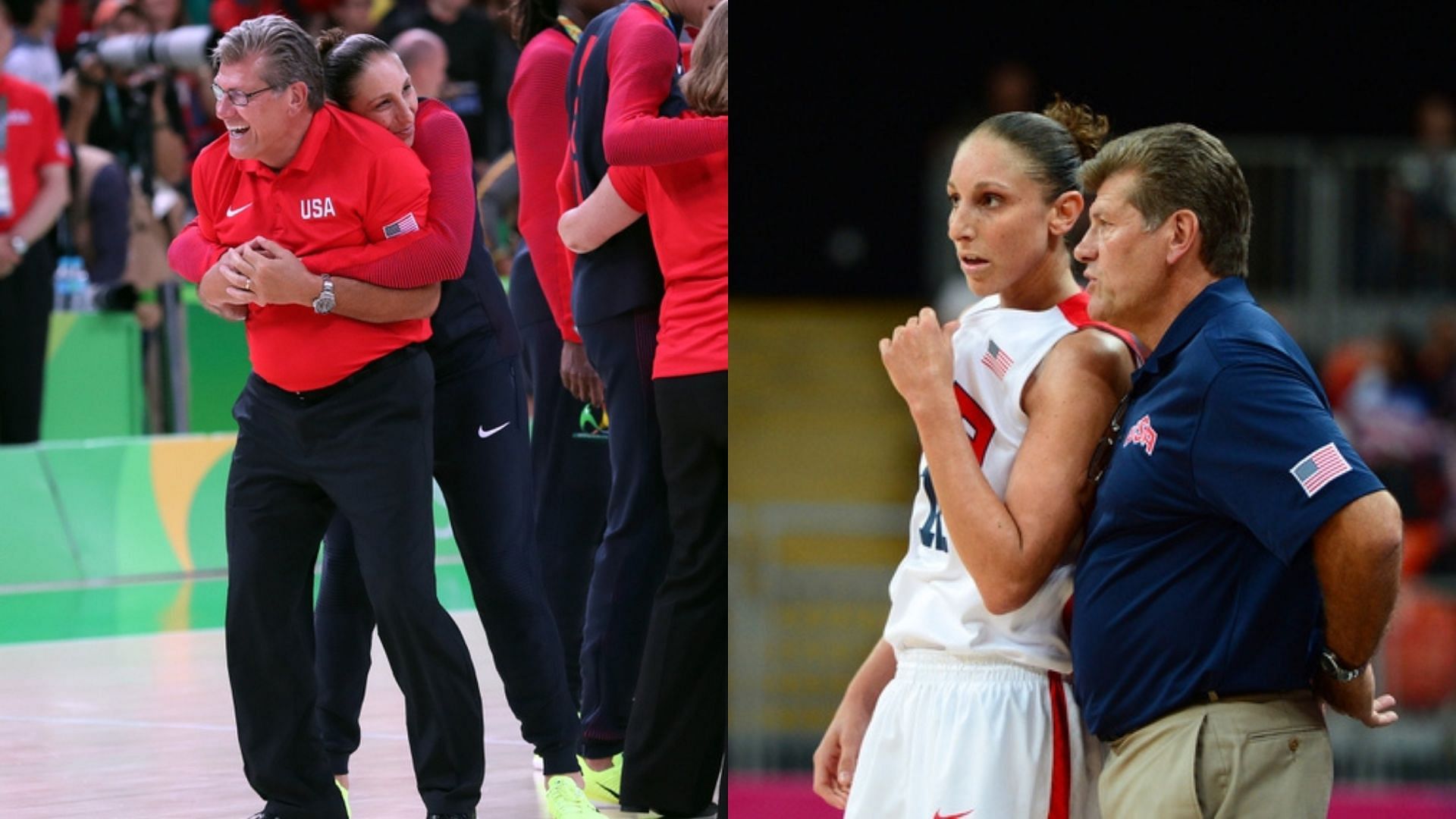 Geno Auriemma and Diana Taurasi. Source: Imagn