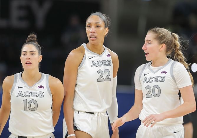 Kate Martin, A'ja Wilson and more drop heartfelt reactions on $190,820 Aces player's relationship anniversary tribute