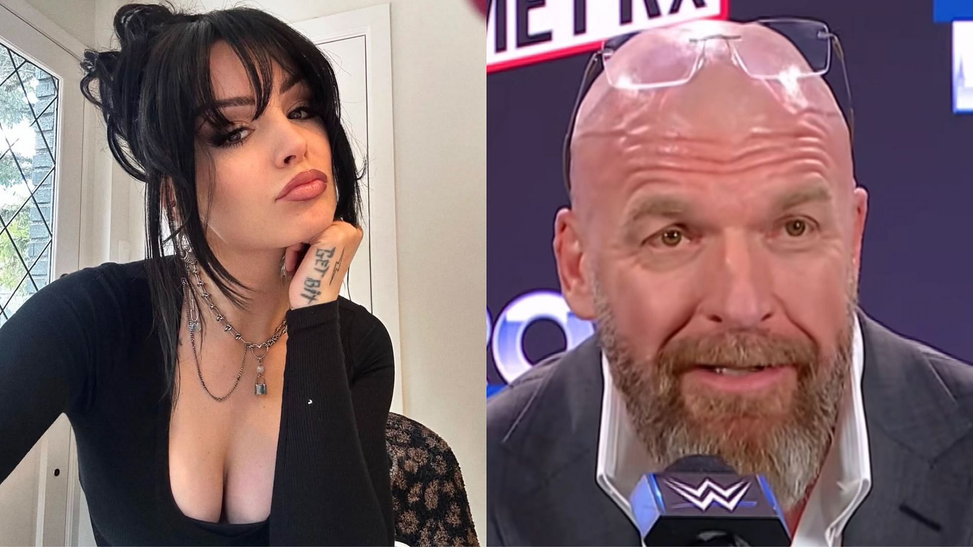 Saraya (left) and Triple H (right) (Image credits: Saraya and Triple H&rsquo;s Instagram)