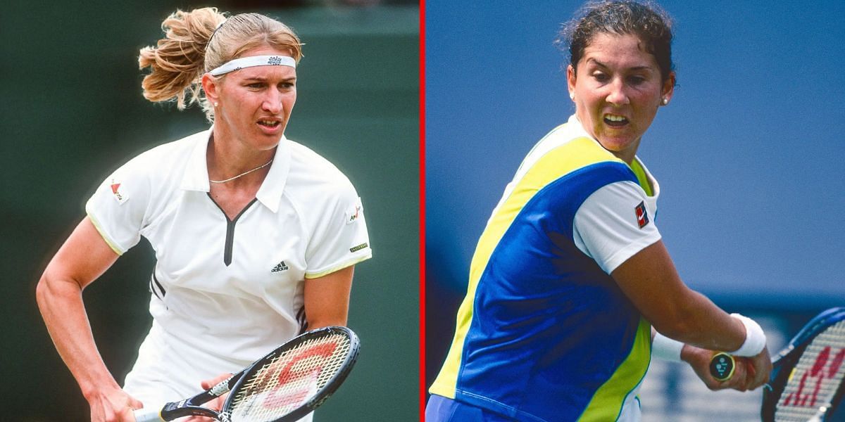 Steffi Graf (L) Monica Seles (R) | Getty