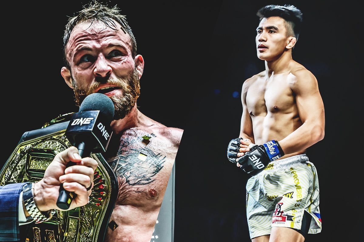 Jarred Brooks (L) and Joshua Pacio (R) | Photo by ONE Championship