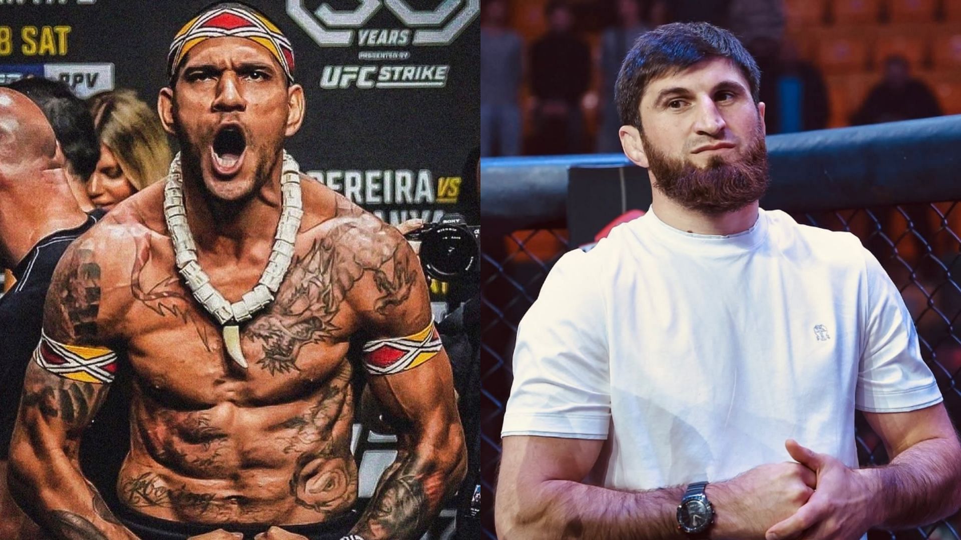 UFC star expresses concern for Alex Pereira (left) when he faces Magomed Ankalaev (right) at UFC 312 [Images courtesy of @alexpoatanpereira &amp; @ankalaev_magomed on Instagram]