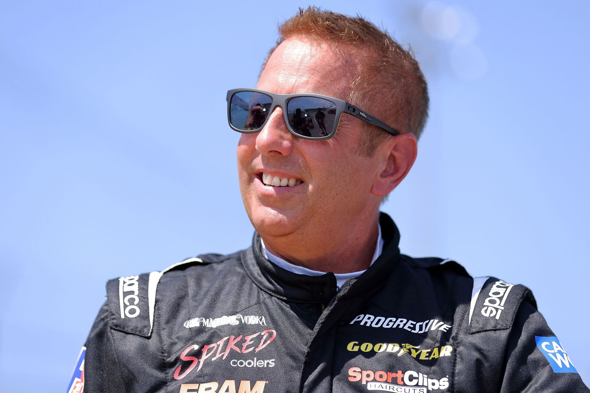 Greg Biffle looks on during the Camping World Superstar Racing Experience event at Five Flags Speedway on June 18, 2022 (Source: Getty)