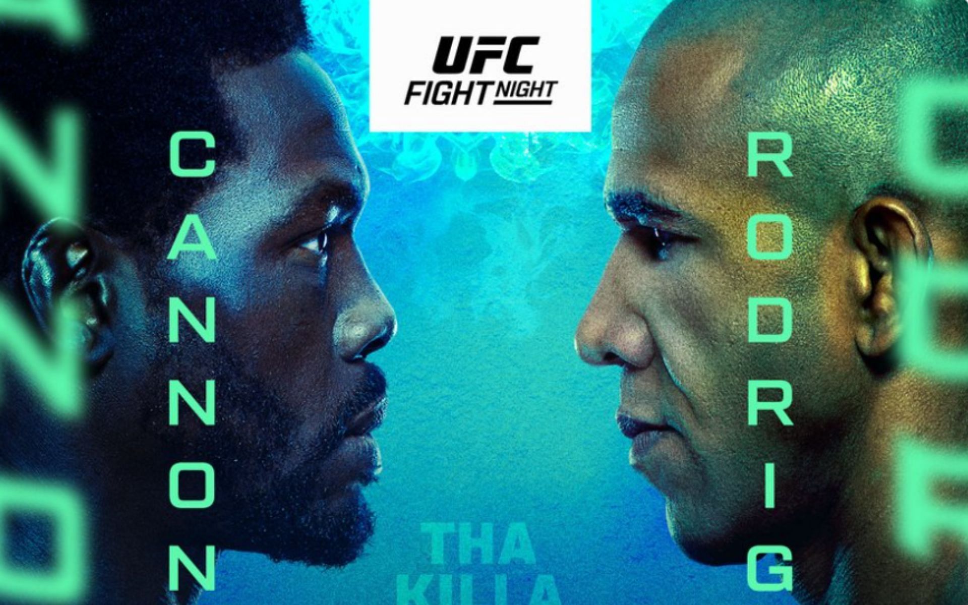 Jared Cannonier vs. Gregory Rodrigues will headline UFC Vegas 102 [Image courtesy: @UFCEurope on X]