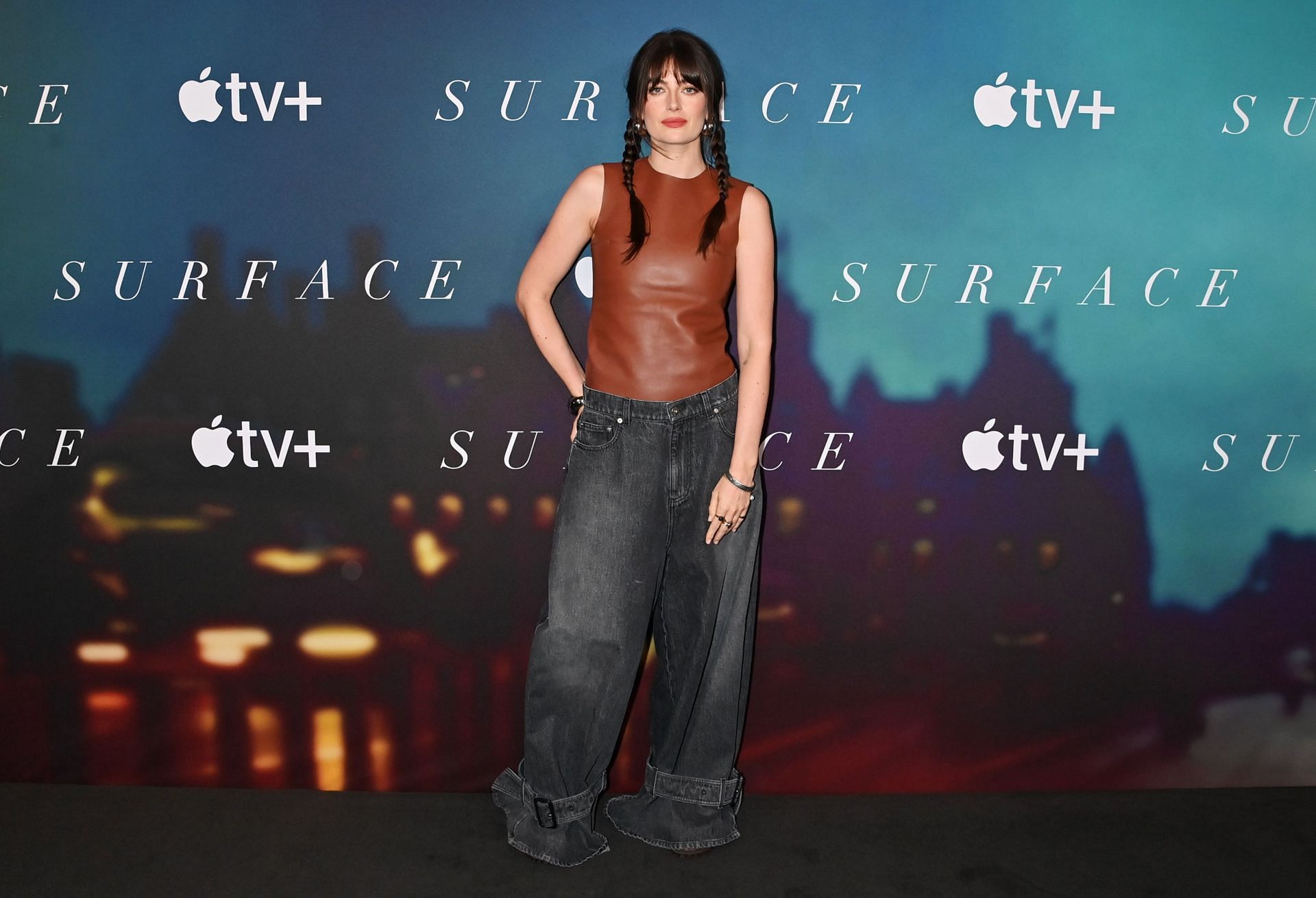 Millie Brady attends the photocall for Surface season 2 (Image via Getty)