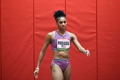 "I haven't seen it myself"-Masai Russell raises concern about the track coverage of her US National Indoor title