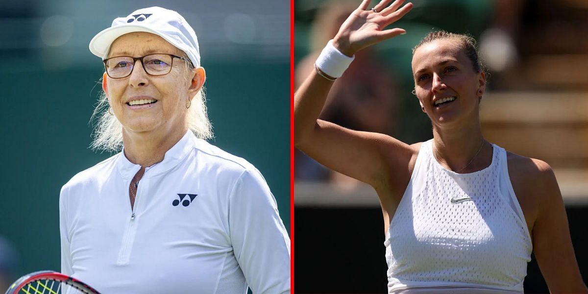 Martina Navratilova (L) Petra Kvitova (R) | Getty