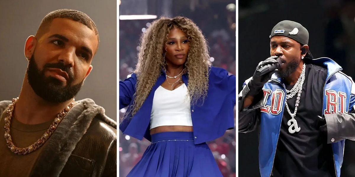 Drake (Left), Serena Williams (Centre) and Kendrick Lamar (Right) - Source: Getty