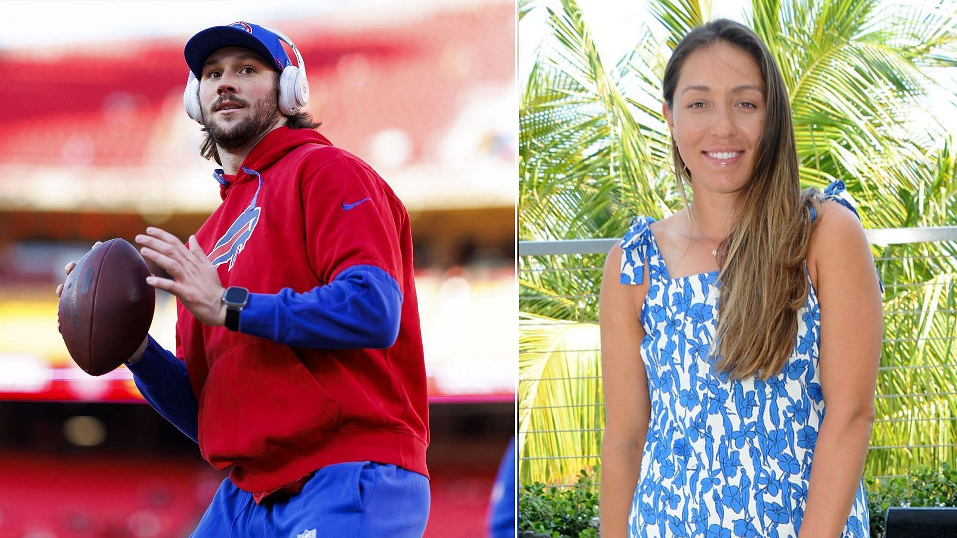 Josh Allen (Left) and Jessica Pegula (Right) - Source: Getty