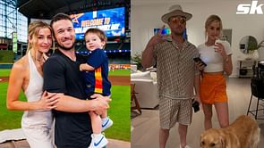 Alex Bregman's wife Reagan turns up the glamor in black leather jacket & polka-dotted boots