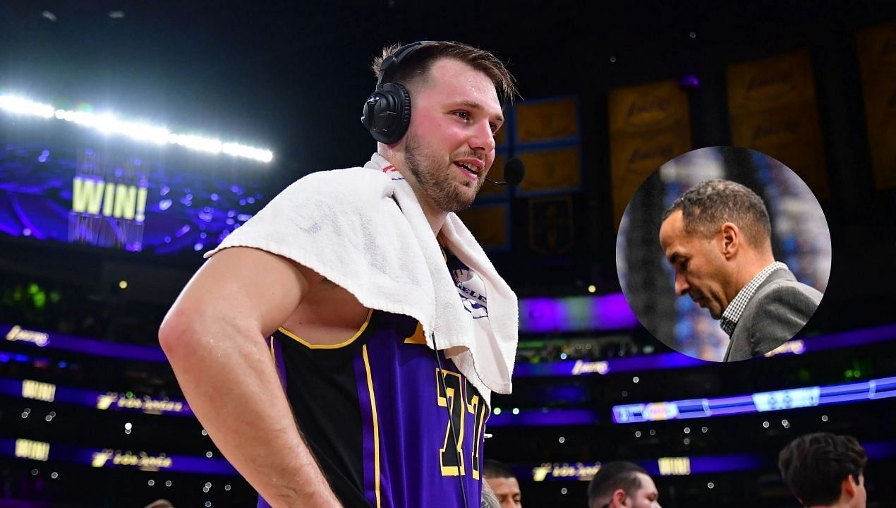 Luka Doncic drops blunt remark on Nico Harrison question after Dallas GM shows up to watch Lakers-Mavericks game: &quot;I didn&rsquo;t see him in warmups&quot; (Image Credit: Imagn)