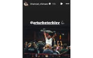 Khamzat Chimaev's Instagram story