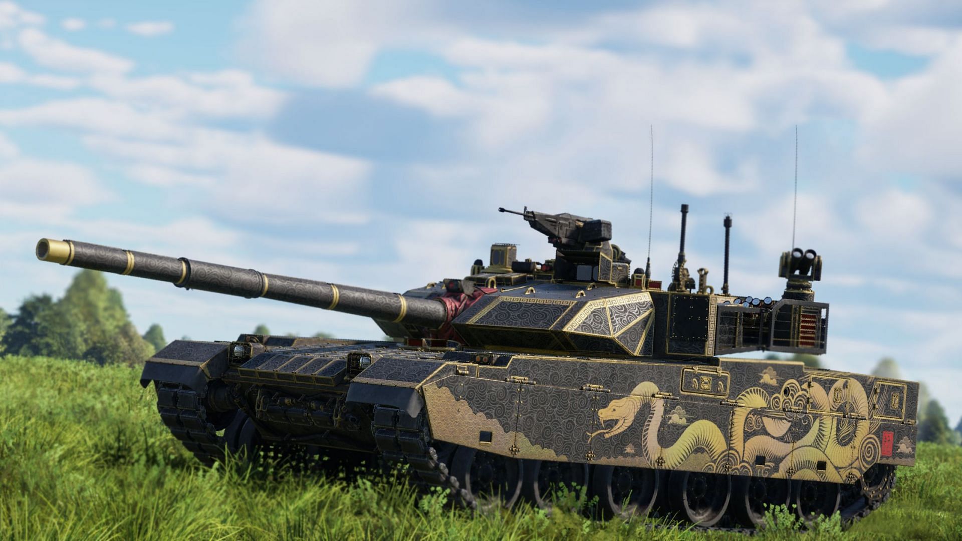 This camouflage for the VT4A1 is one of the items for this phase of the auction (Image via Gaijin Entertainment)