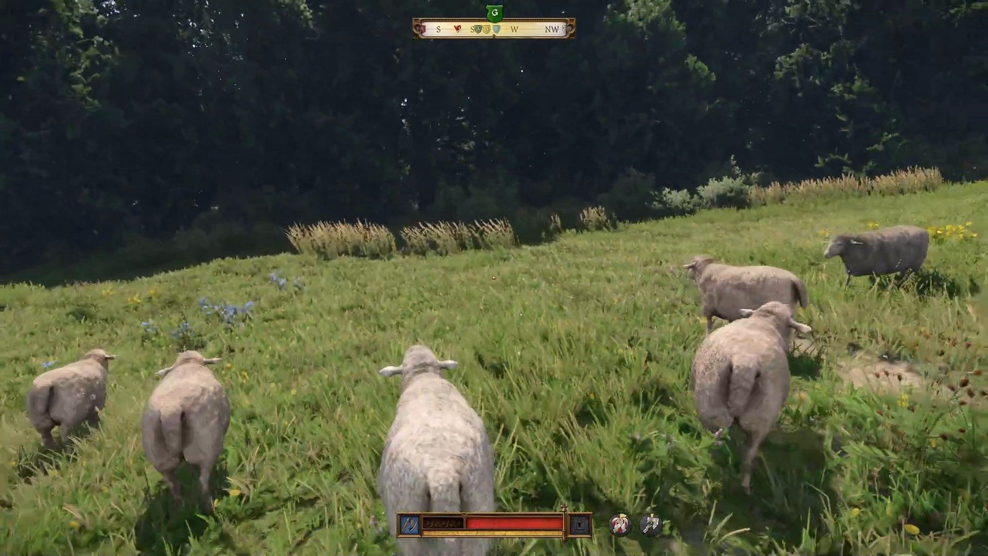 Chase six sheep into the woods (Image via Deep Silver)