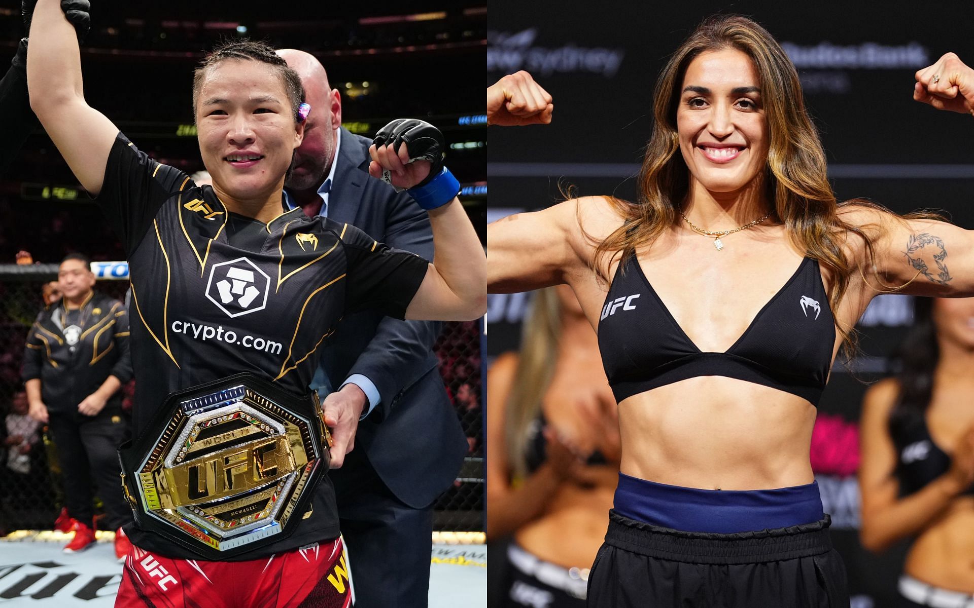 Former UFC title challenger previews Zhang Weili vs. Tatiana Suarez clash. [Images courtesy: Getty]