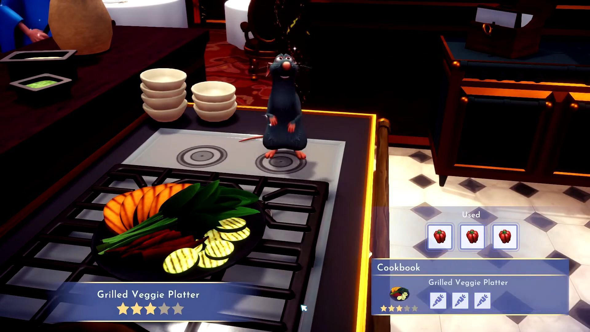 Grilled Veggie Platter (Image via Gameloft || YouTube/Quick Tips)