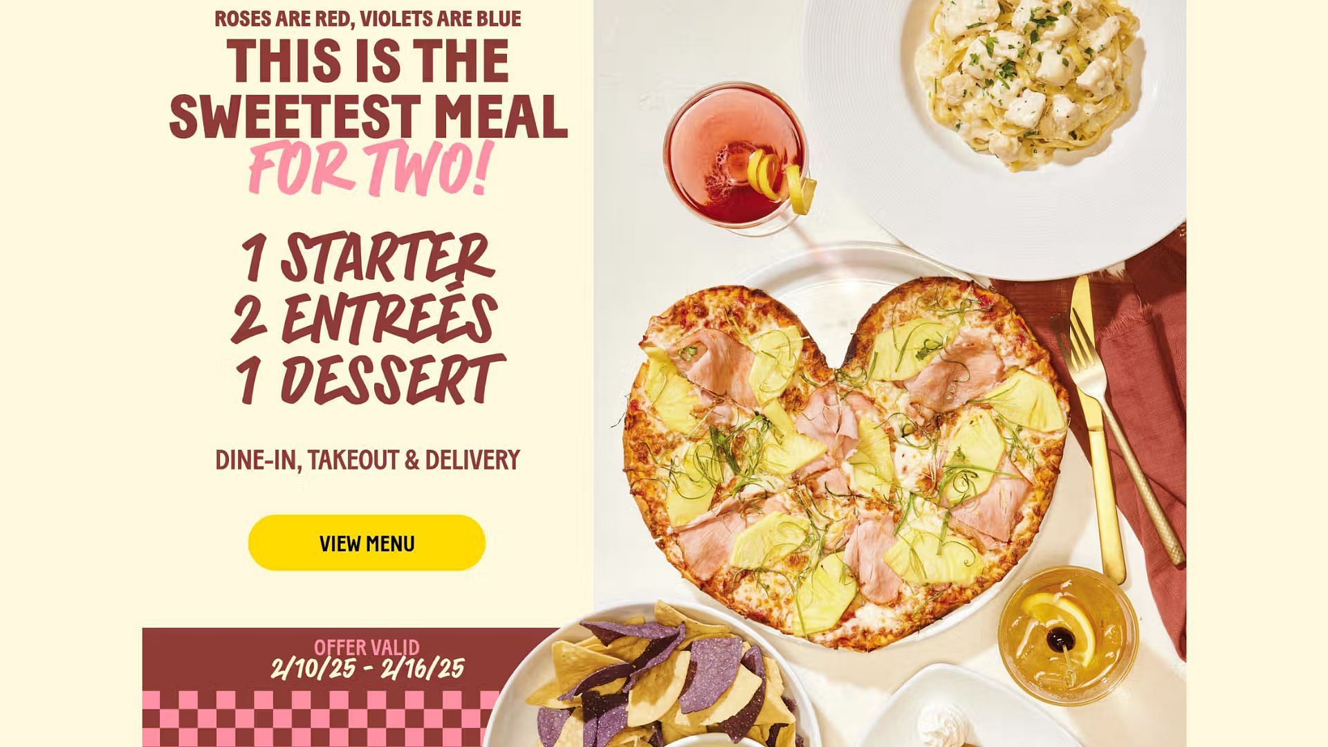 Sweetest Meal Deal from California Pizza Kitchen (Image via Cpk.com)