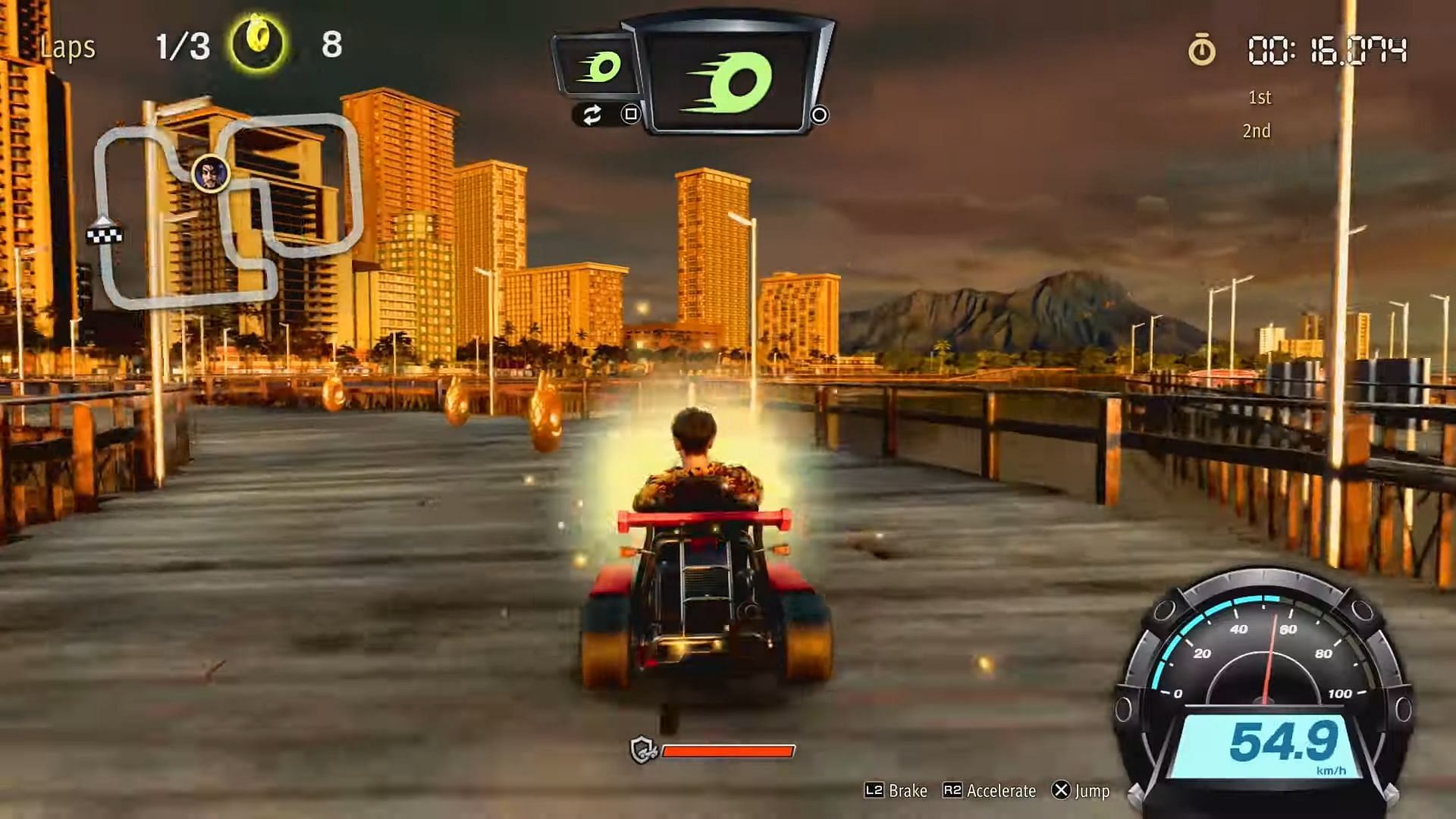 Dragon Kart is one of the many mini-games players can enjoy in the spin-off (Image via SEGA)