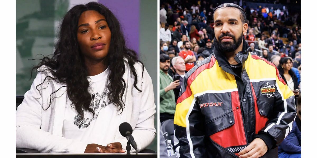 Serena Williams (L) and Drake (R) (Image Source: Getty)