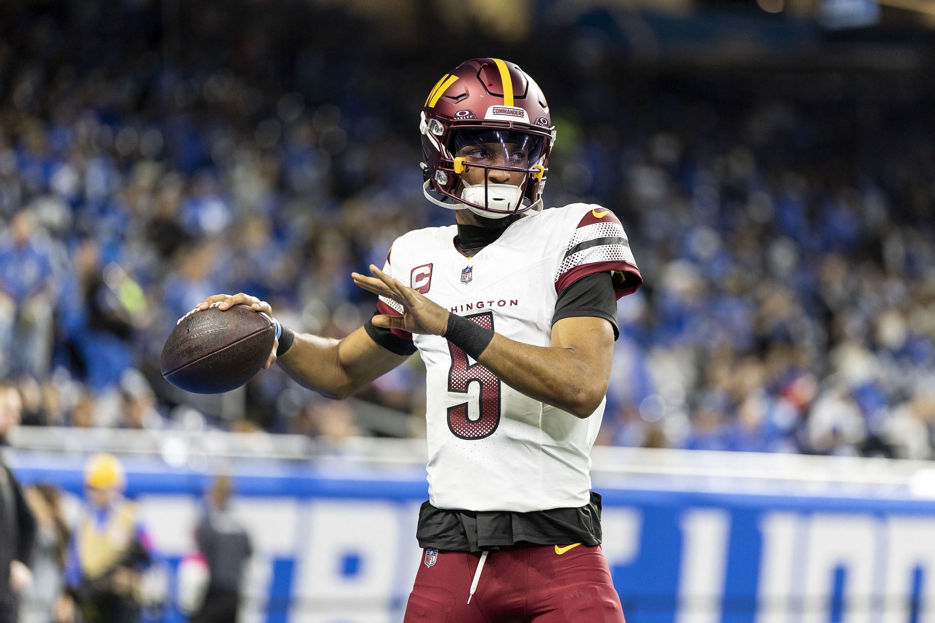 Jayden Daniels during the NFC Divisional Playoffs: Washington Commanders v Detroit Lions - Source: Getty