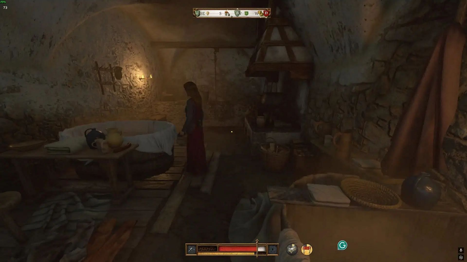 Taking a bath does heal you as well as increases your charisma (Image via Deep Silver)