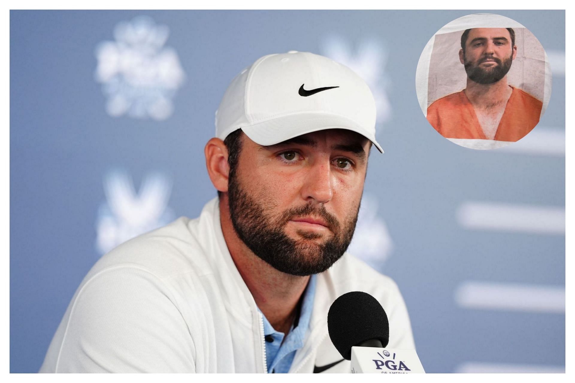 Scottie Scheffler was arrested during the PGA Championship (Images via Getty, Imagn)