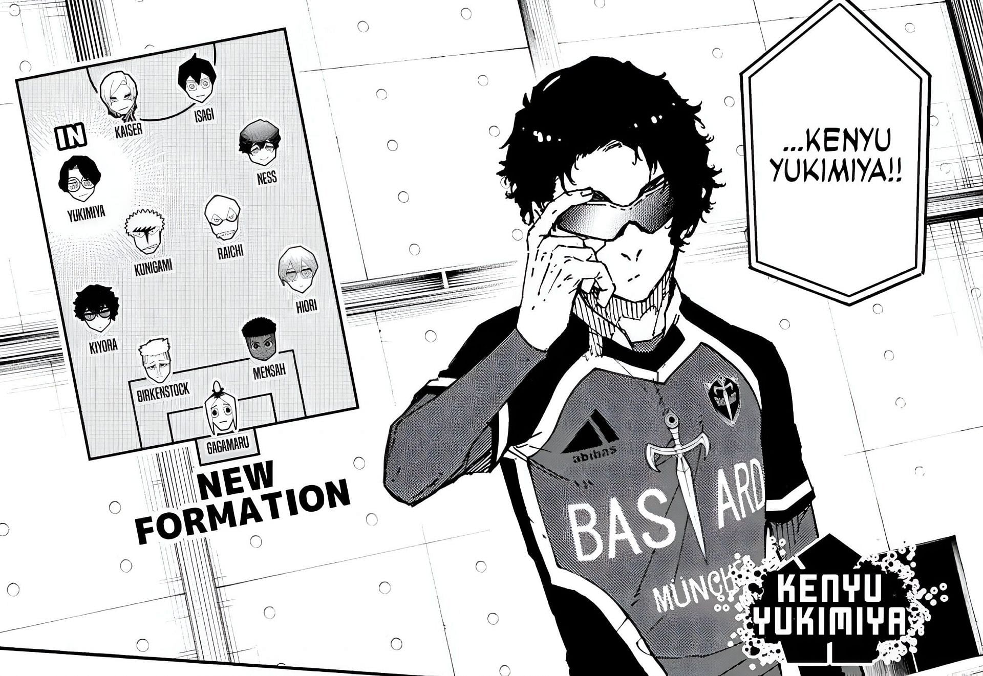 Yukimiya Kenyu as seen in Blue Lock manga (Image via Kodansha)