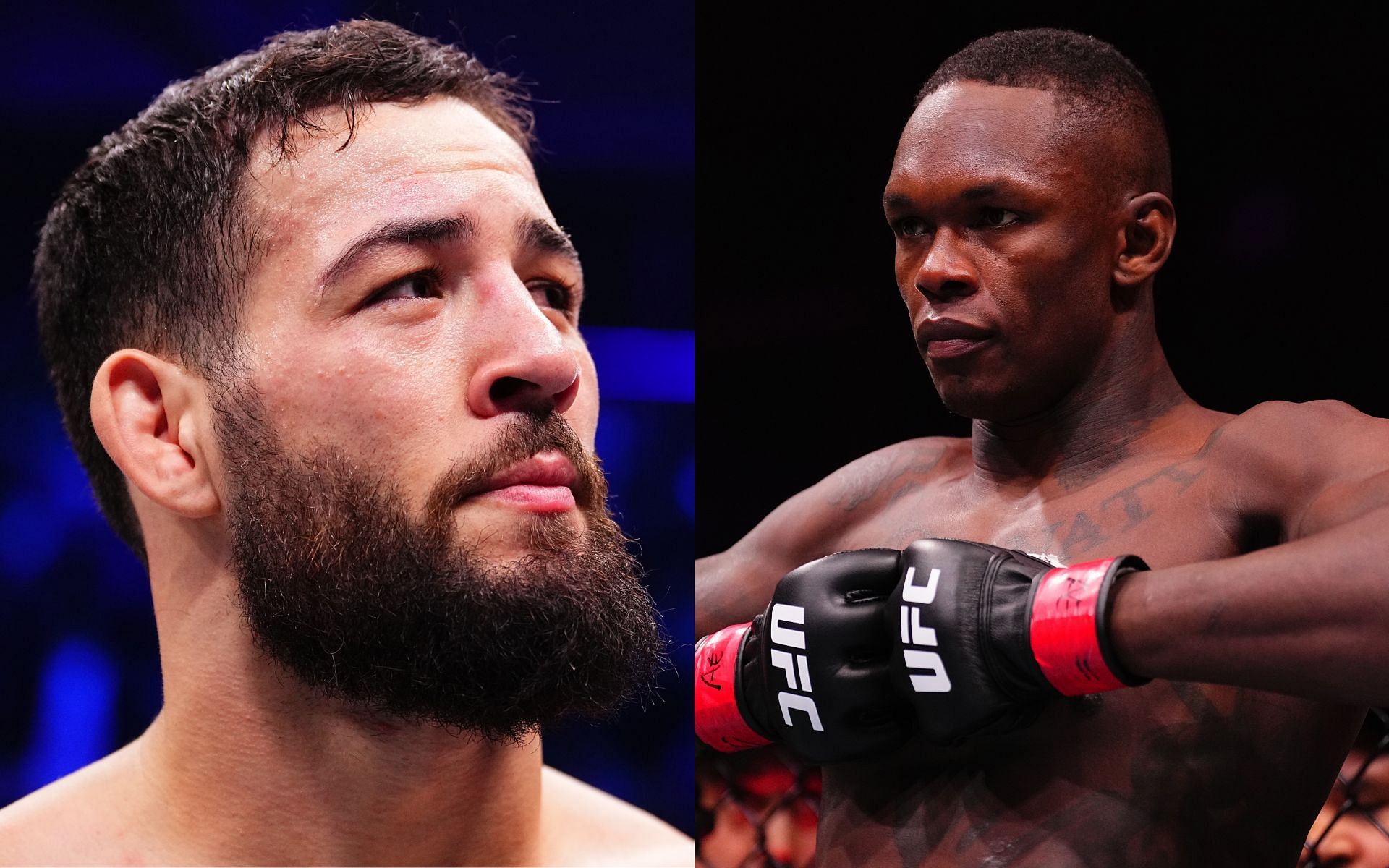 Nassourdine Imavov (left) and Israel Adesanya (right) clashed in a high-stakes middleweight match, which headlined UFC Saudi Arabia [Images courtesy: Getty Images]