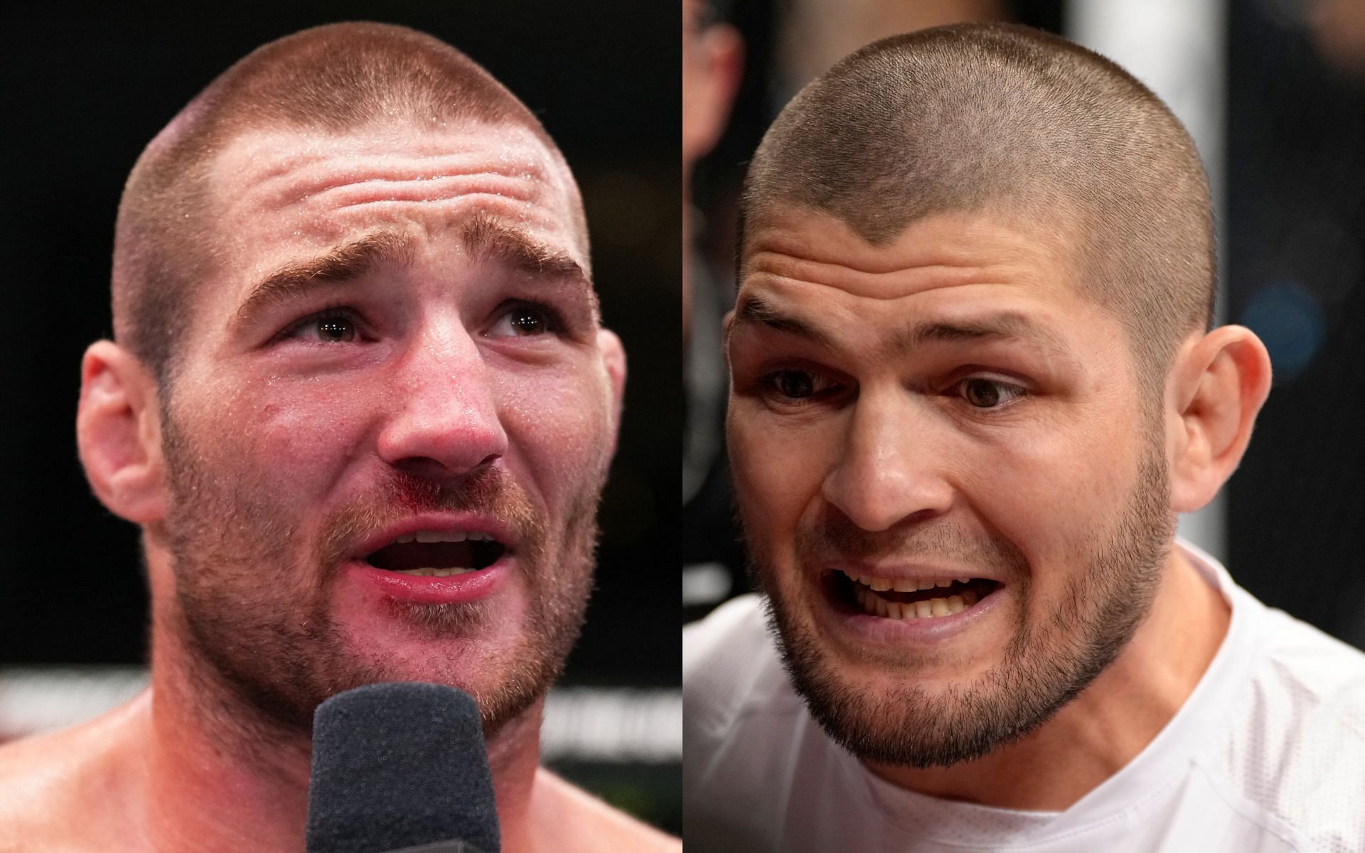 Sean Strickland (left) has directed multiple jibes at Khabib Nurmagomedov (right) over the years [Images courtesy: Getty Images]